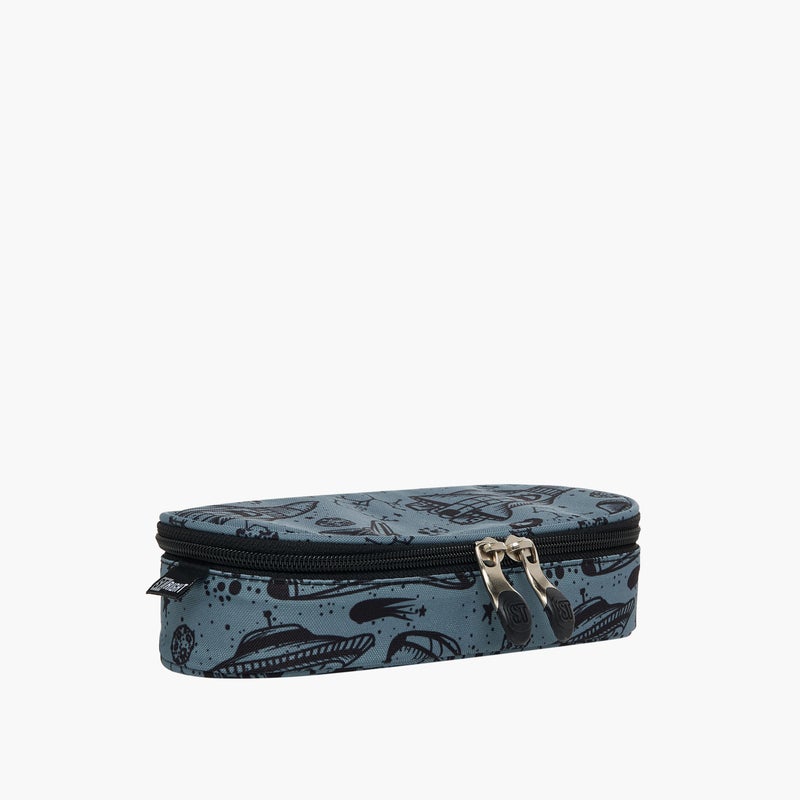 St.Right Pencil Case-Space-1 Cmprt-Boys (Polyester) Grey \ 23X10X5 - Image 2